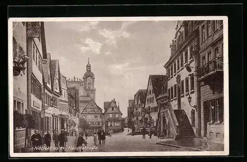 AK Neckarsulm, Partie in der Hauptstrasse