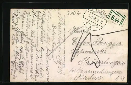 AK Neckarsulm, Partie in der Hauptstrasse