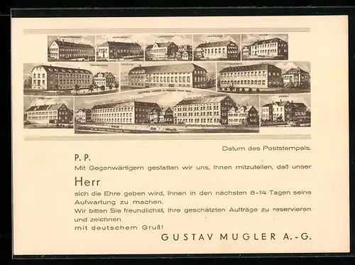 AK Lauffen /Neckar, Zigarrenfabrik Gustav Mugler A.-G.