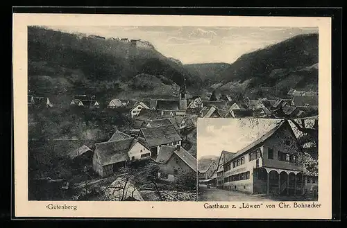AK Gutenberg, Gasthaus zum Löwen, Teilansicht