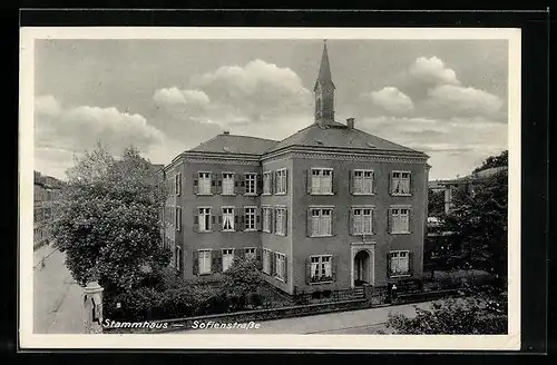 AK Karlsruhe-Rüppurr, Evangelische Diakonissenanstalt, Stammhaus in der Sofienstrasse