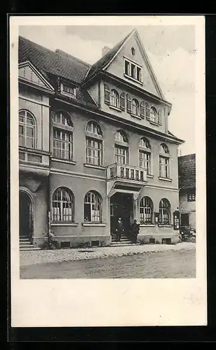 AK Ebingen /Württ., Gasthaus-Pension zum Rössle Karl Bitzer, Strassenansicht