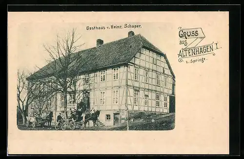 AK Altenhagen, Gasthaus von Heinrich Schaper