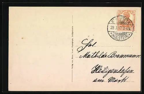 AK Neukirchen i. Holst., Adl. Gut Satjewitz, Mehrfachansicht