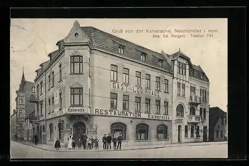 AK Neumünster, Gast- und Logierhaus Restaurant Kaiserecke