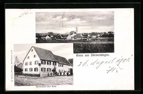 AK Dürmentingen, Gasthaus zum Bach, Teilansicht