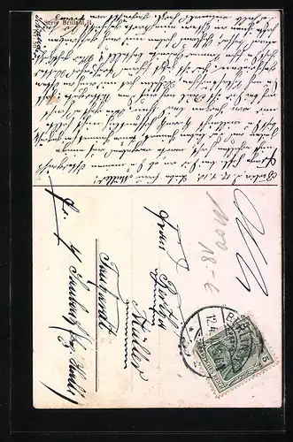 AK Treptow-Stralau bei Berlin, Elektr. Tunnelbahn 15 m tief unter der Spree