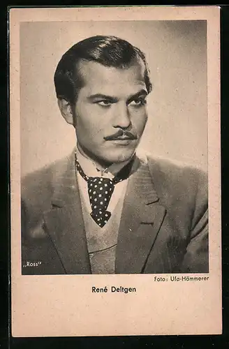 AK Schauspieler René Deltgen mit strengem Blick