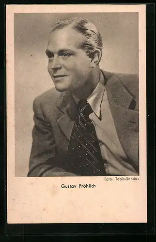 AK Schauspieler Gustav Fröhlich im anzug
