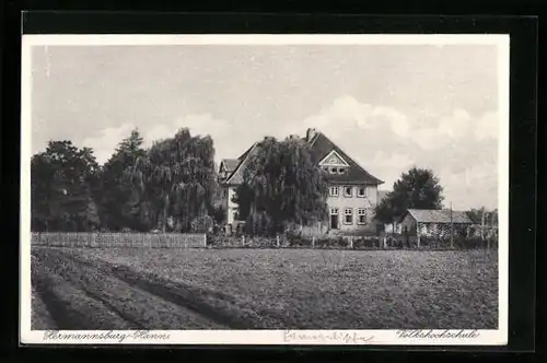 AK Hermannsburg /Hannover, Blick auf Volkshochschule