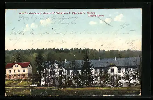 AK Hohemark /Taunus, Hotel u. Restaurant Spinnerei