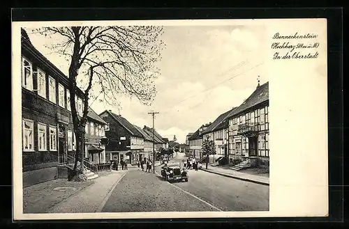 AK Benneckenstein /Harz, Strassenpartie in der Oberstadt