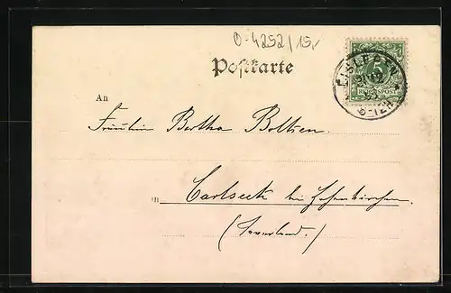 AK Eisleben, Partie am Marktplatz