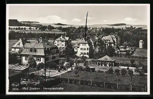 AK Bad Steben, Hemplastrasse, Teilansicht