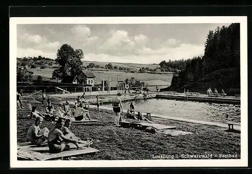 AK Lossburg, Partie im Freibad