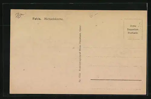 AK Fulda, Strassenpartie bei der Michaelskirche