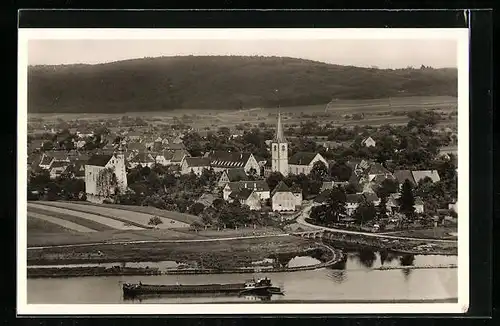 AK Neckarelz, Teilansicht eines Dorfes