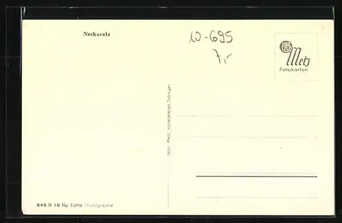 AK Neckarelz, Teilansicht eines Dorfes