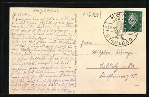 AK Bad König i. Odenwald, Teilansicht