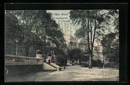 AK Essen /Ruhr, Stadtgarten-Terrasse