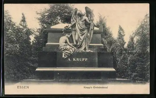 AK Essen, Krupp`s Grabdenkmal