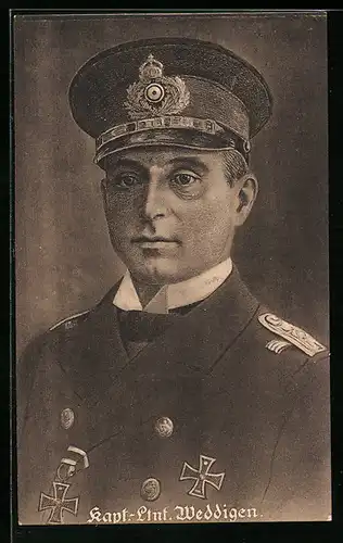 AK Kapt.-Ltnt. Weddigen, Kommandant U-Boot U9