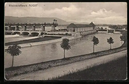 AK Augst, Blick zum Rheinkraftwerk