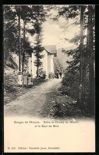 AK Champ-du-Moulin, Gorges de l`Areuse, Entre le Champ du Moulin et le Saut de Brot