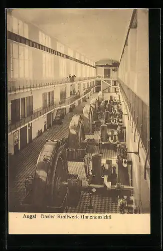 AK Augst, Basler Kraftwerk, Innenansicht