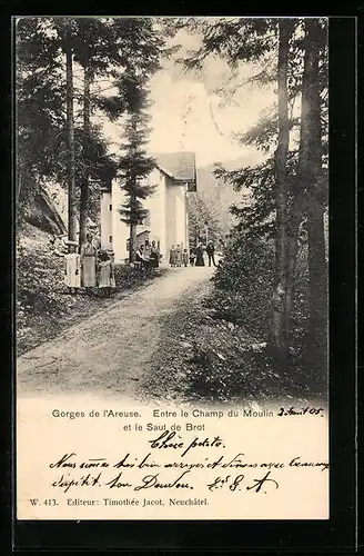 AK Champ-du-Moulin, Gorges de l`Areuse, Entre le Champ du Moulin et le Saut de Brot