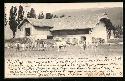 AK Dombresson, Maison de ferme, Orphelinat Borel