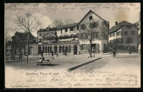 AK Serrières, Place du port, Hotel-Pension