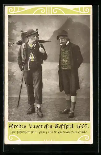 AK Schwyz, Grosses Japanesen-Festspiel 1907