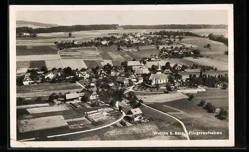AK Wohlen bei Bern, Ortsansicht vom Flugzeug aus