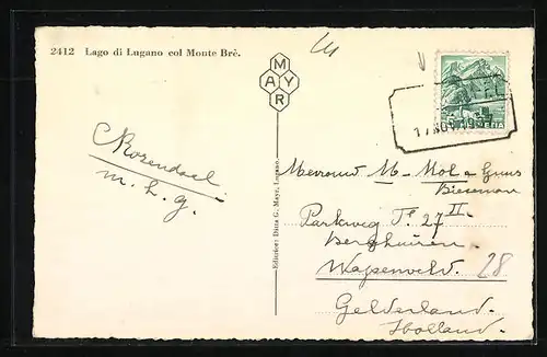 AK Lugano, Lago di Lugano col Monte Brè