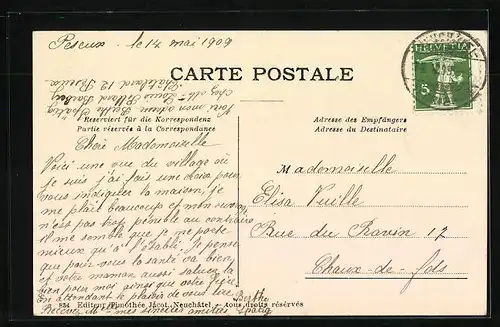 AK Peseux, Quartier du Chatelard