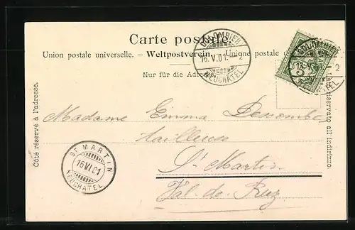 AK Colombier, Vue generale