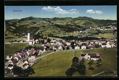 AK Speicher, Ortsansicht aus der Vogelschau