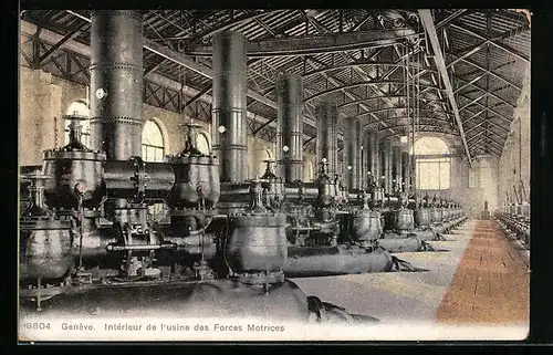 AK Genève, Intérieur de l`usine des Forces Motrices