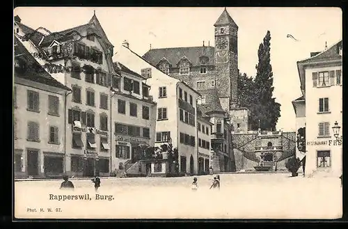 AK Rapperswil, Burg, Restaurant Falkenberg