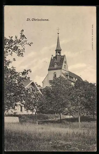 AK St. Chrischona, Kirche und Nachbargebäude