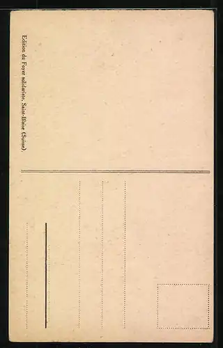 Künstler-AK St. Blaise, Le Temple