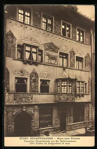 AK Schaffhausen, Gasthaus zum Ochsen