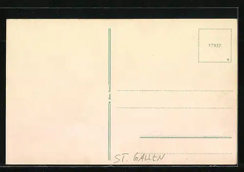 AK St. Gallen, Sitter-Viadukte mit Säntisgebirge