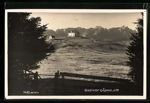 AK Gäbris, Blick auf Gasthof