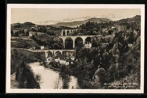 AK Bruggen, Eisenbahnbrücke über die Sitter