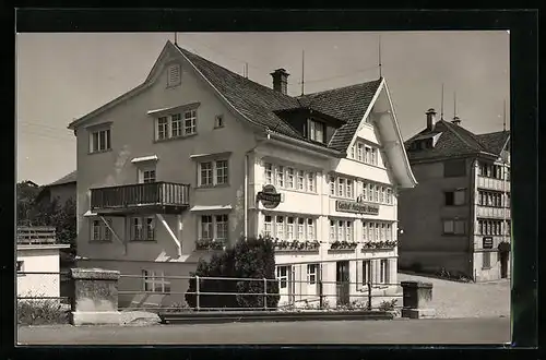 AK Heiden, Gasthof u. Metzgerei z. Hirschen