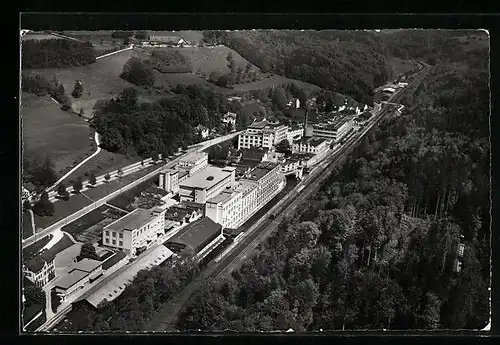 AK Kempttal, Maggi-Fabrik aus der Vogelschau
