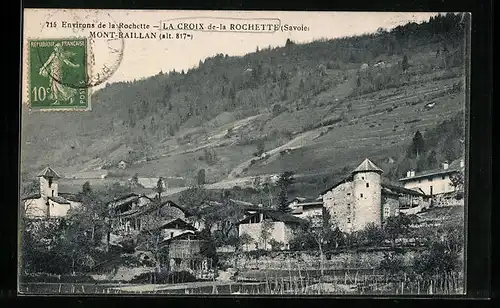 AK La Croix-de-la-Rochette, Vue generale, Mont-Raillan