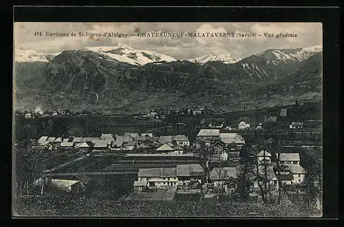 AK Chateauneuf-Malataverne, Vue Generale